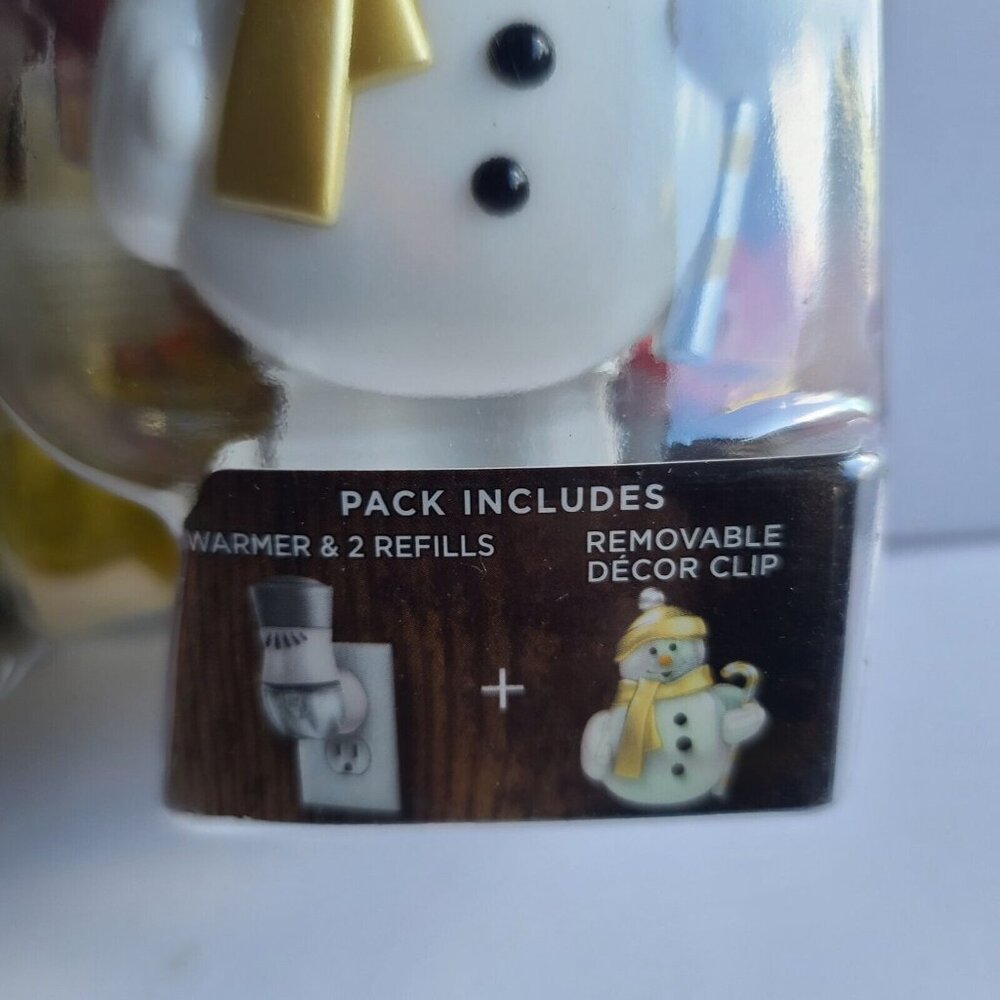Air Wick Plug-in Snowman Decor Warmer Apple Cinnamon Medley Limited Edition - Picture 2 of 3